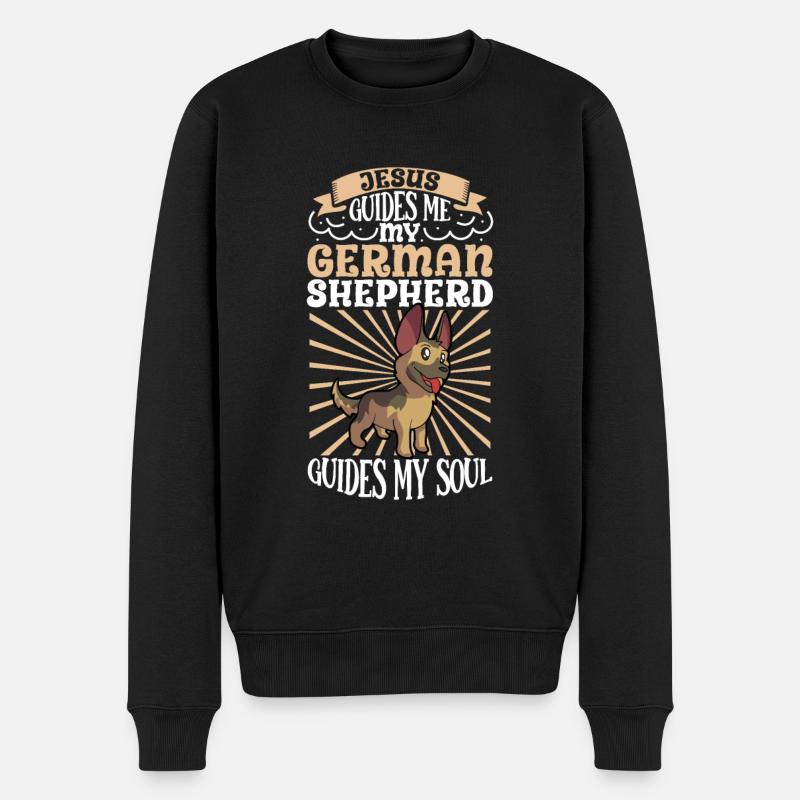Jésus et mon berger - Pull Premium bio Homme - noir