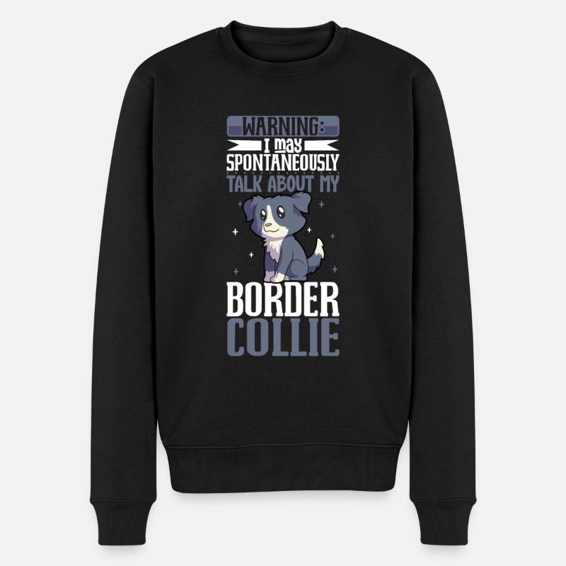 Amateur de Border Collie - Pull Premium bio Homme - noir