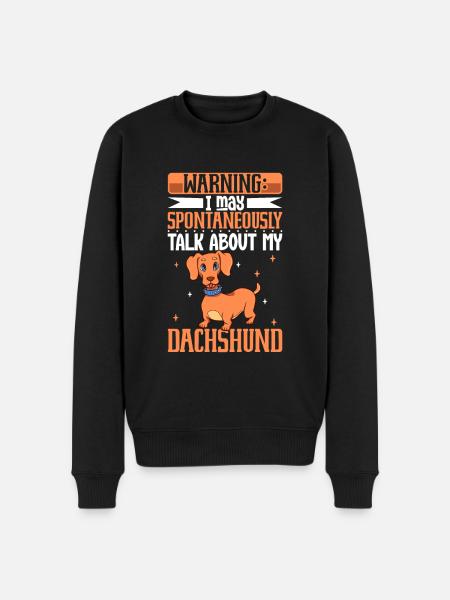 Dachshund Lover - Men's Premium Organic Jumper - black