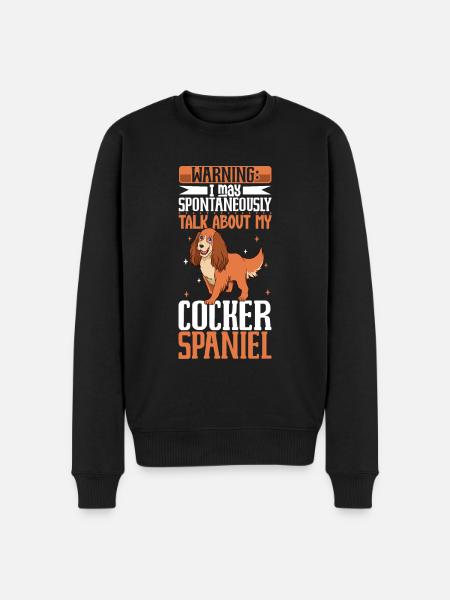 Cocker Spaniel Lover - Men's Premium Organic Jumper - black