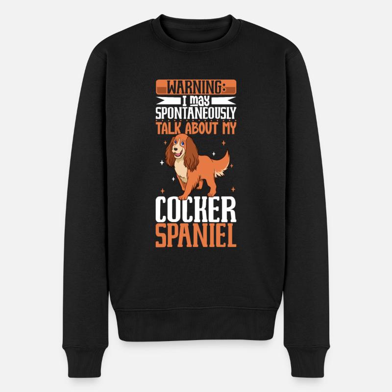 Cocker Spaniel Amoureux - Pull Premium bio Homme - noir