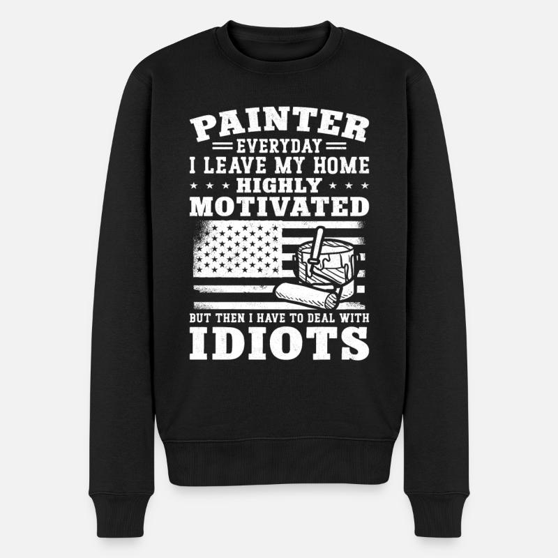 House Painter Decorator Painter - Männer Premium Bio Pullover - Schwarz
