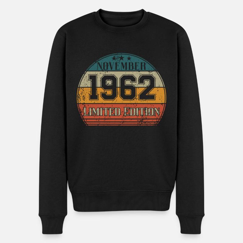 Anniversaire - Edition Limitée Novembre 1962 - Pull Premium bio Homme - noir