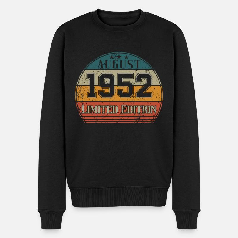 Anniversaire - Edition limitée Août 1952 - Pull Premium bio Homme - noir