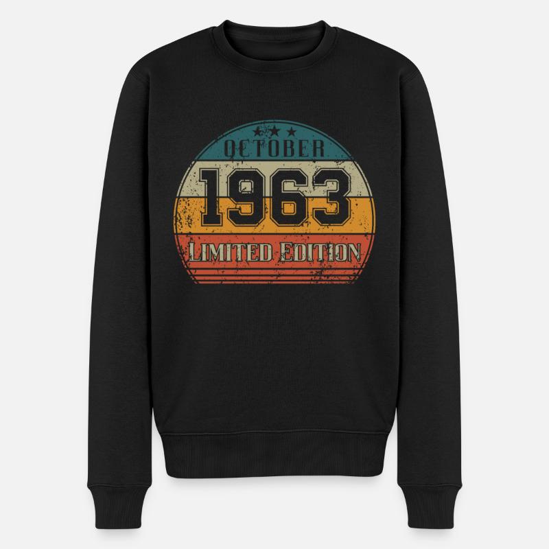 Anniversaire - Edition Limitée Octobre 1963 - Pull Premium bio Homme - noir