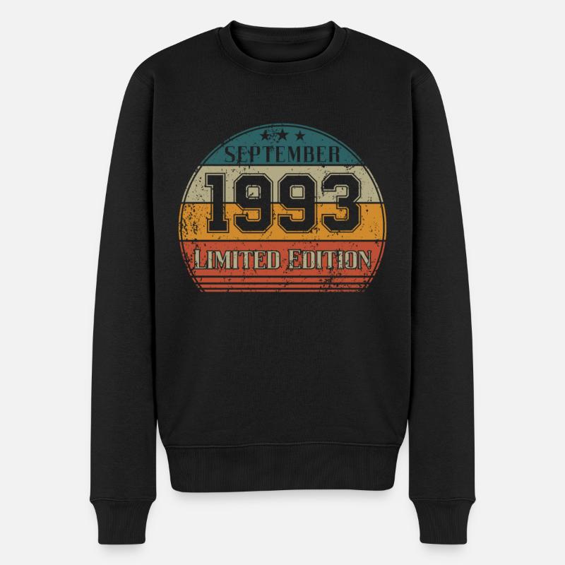 Anniversaire - Edition Limitée Septembre 1993 - Pull Premium bio Homme - noir