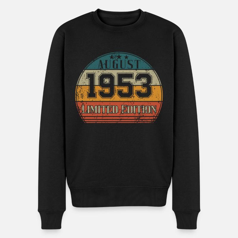 Anniversaire - Édition limitée août 1953 - Pull Premium bio Homme - noir