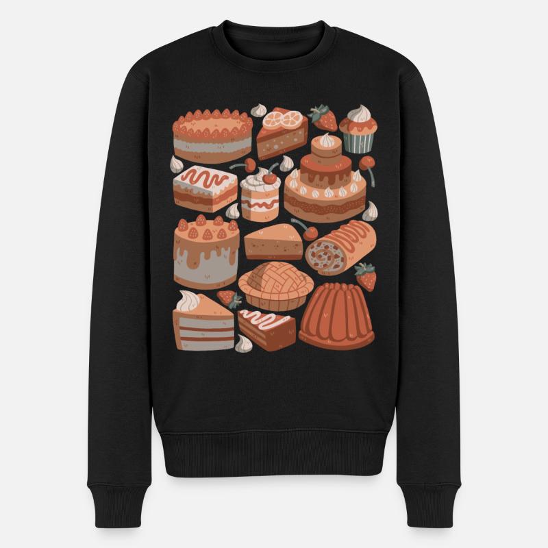 Gâteaux et tartes - Pull Premium bio Homme - noir
