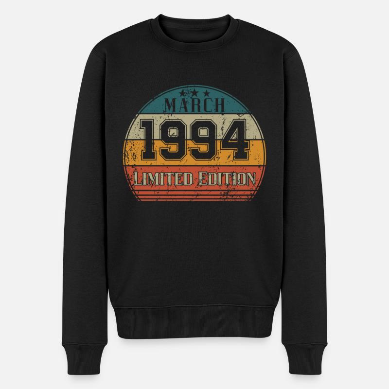 Anniversaire - Edition Limitée Mars 1994 - Pull Premium bio Homme - noir