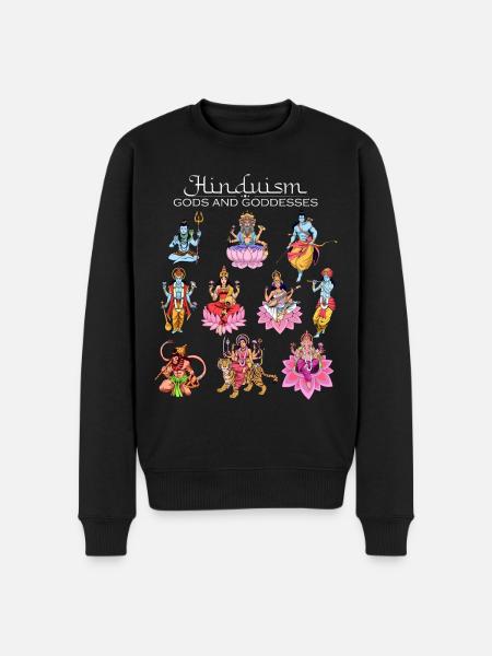 Dieux hindous - Pull Premium bio Homme - noir