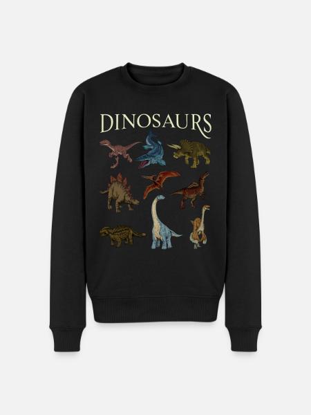 Miscellaneous Dinosaurs - Men's Premium Organic Jumper - black