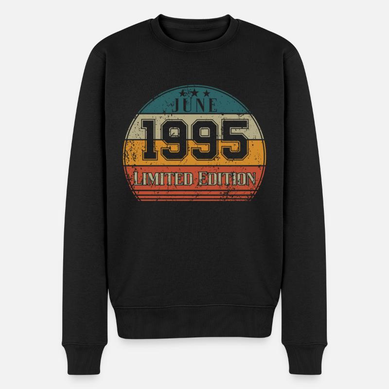 Anniversaire - Edition Limitée Juin 1995 - Pull Premium bio Homme - noir