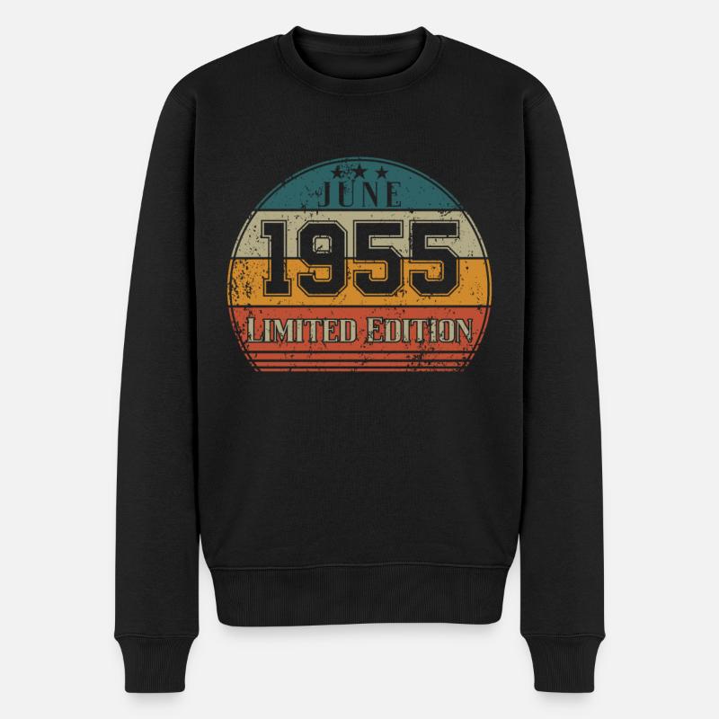 Anniversaire - Edition Limitée Juin 1955 - Pull Premium bio Homme - noir