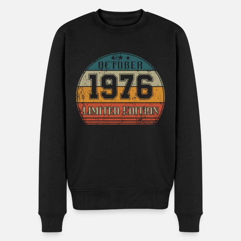 Anniversaire - Edition Limitée Octobre 1976 - Pull Premium bio Homme - noir
