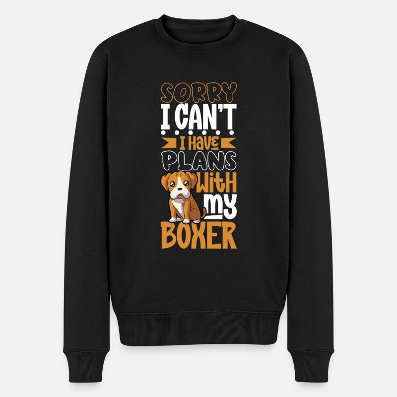 Plans avec mon boxer - Pull Premium bio Homme - noir