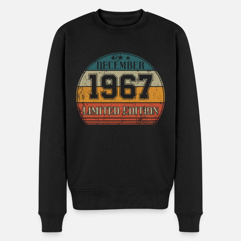 Anniversaire - Edition Limitée Décembre 1967 - Pull Premium bio Homme - noir