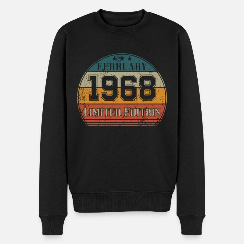 Anniversaire - Edition Limitée Février 1968 - Pull Premium bio Homme - noir