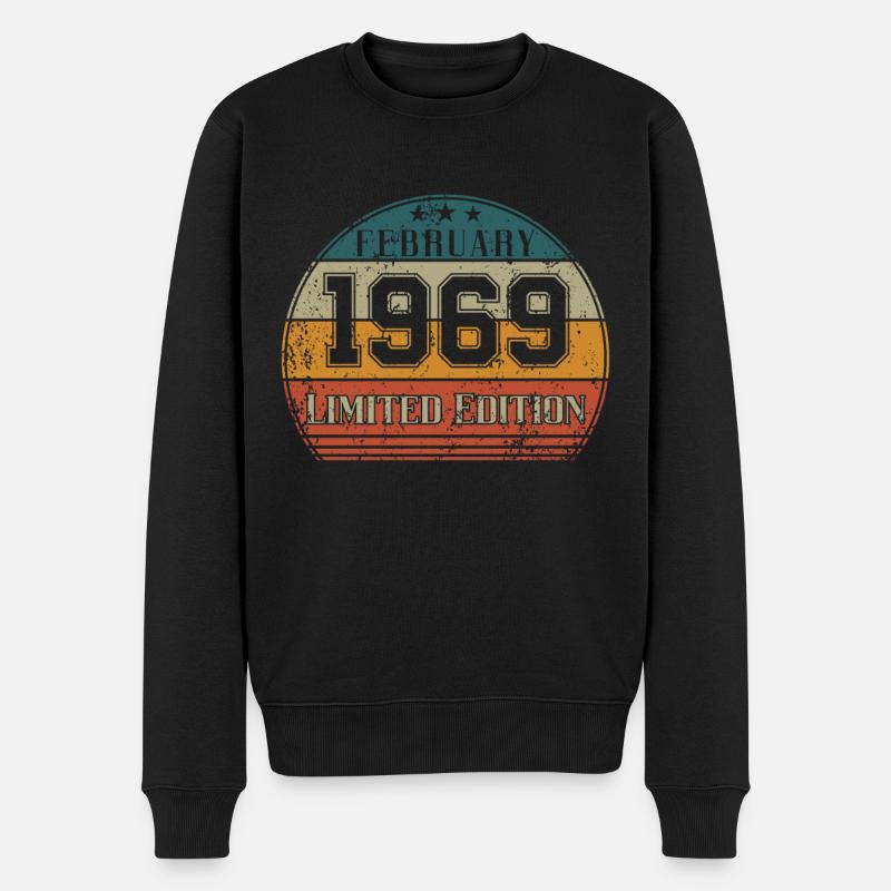 Anniversaire - Edition Limitée Février 1969 - Pull Premium bio Homme - noir