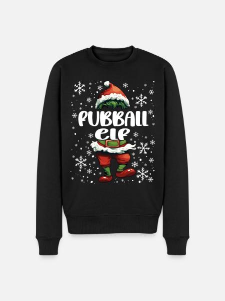 Weihnachtsoutfit Fachinformatiker Elf - Männer Premium Bio Pullover - Schwarz