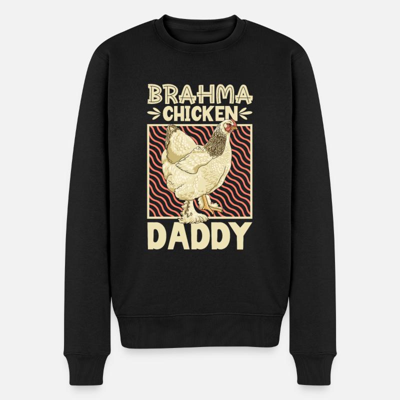 Brahma papa - Pull Premium bio Homme - noir