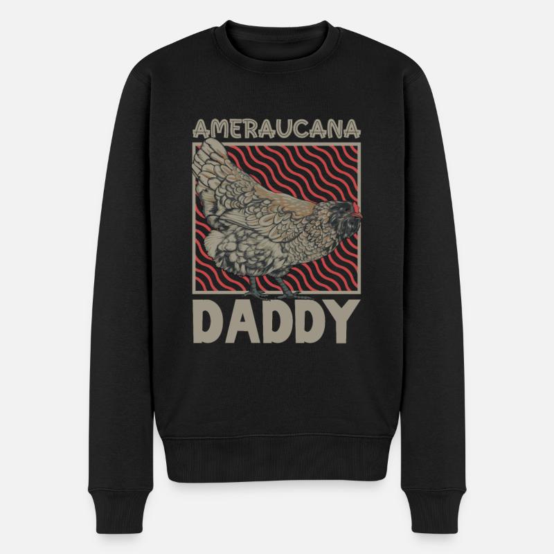 Papa Ameraucana - Pull Premium bio Homme - noir