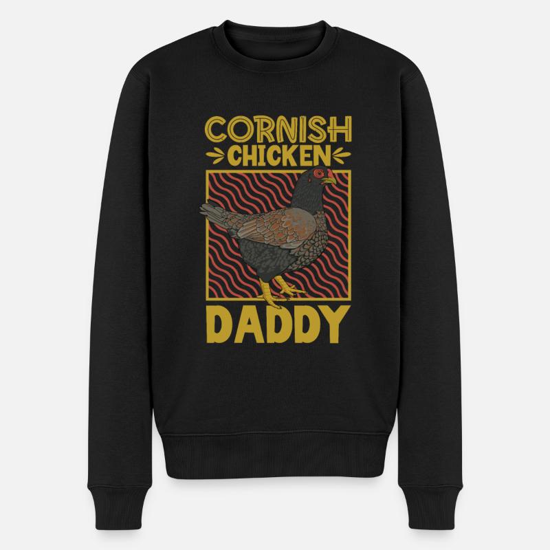 Indian Fighter Dad - Men's Premium Organic Jumper - black