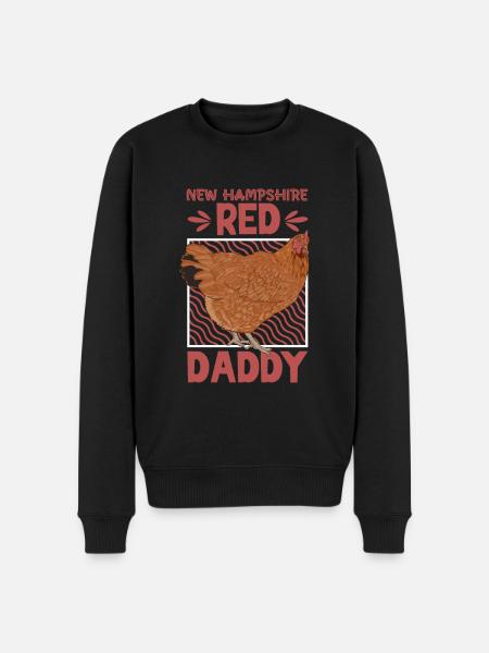 New Hampshire Dad - Men's Premium Organic Jumper - black
