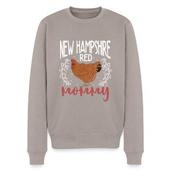 New Hampshire Mama - Männer Premium Bio Pullover - Taupe - Vorne - Nico (187cm)