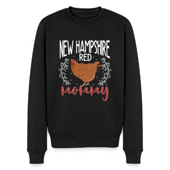 New Hampshire Mama - Männer Premium Bio Pullover - Schwarz - Vorne - Nico (187cm)