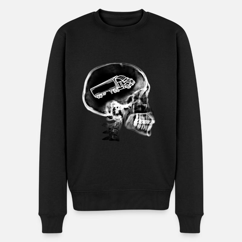 cadeau camion poids lourd camionneur routier - Pull Premium bio Homme - noir