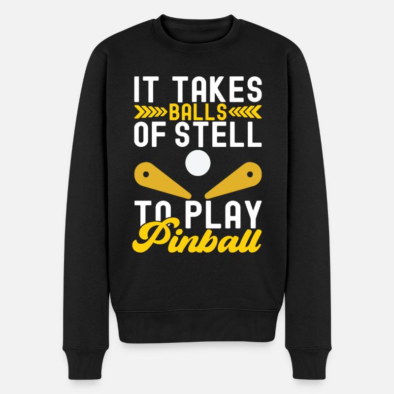 Pinball Flipper - Pull Premium bio Homme - noir