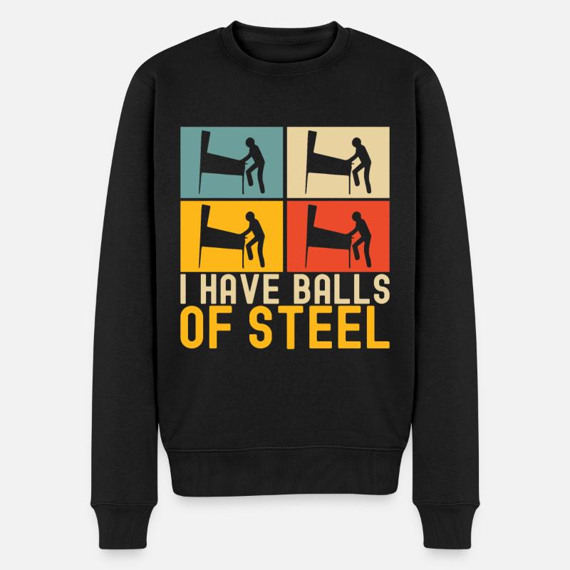 Pinball Flipper - Pull Premium bio Homme - noir