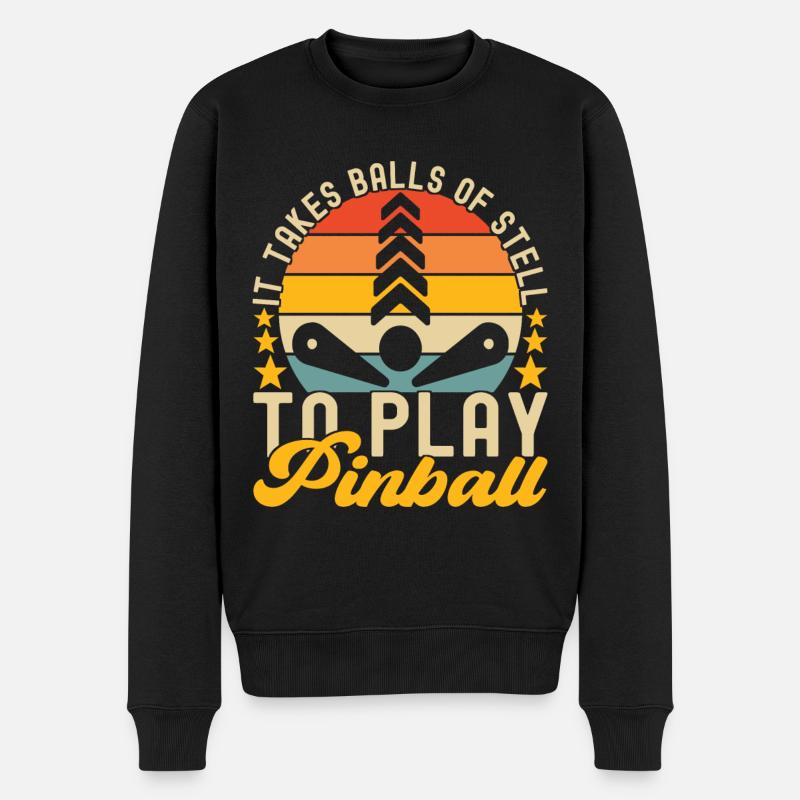 Pinball Flipper - Pull Premium bio Homme - noir