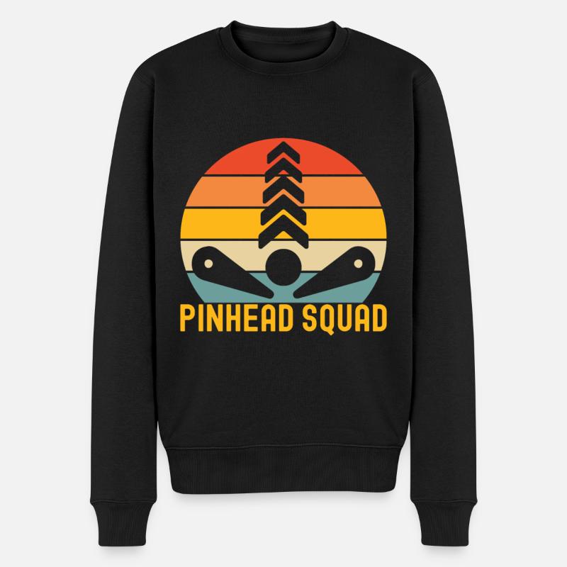 Pinball Flipper - Männer Premium Bio Pullover - Schwarz