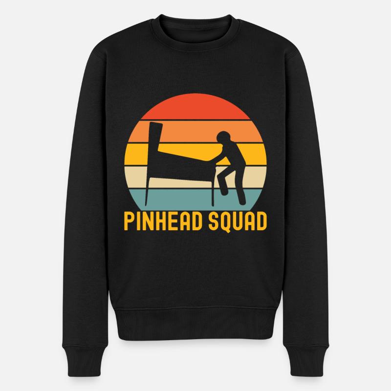 Pinball Flipper - Männer Premium Bio Pullover - Schwarz