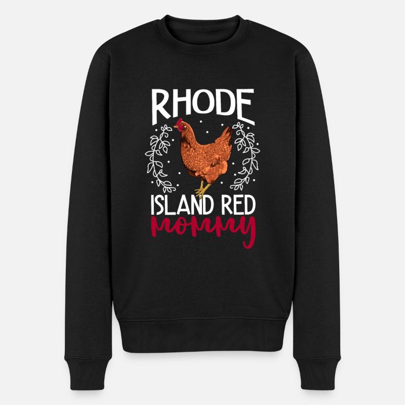 Maman Rhodeland rouge - Pull Premium bio Homme - noir