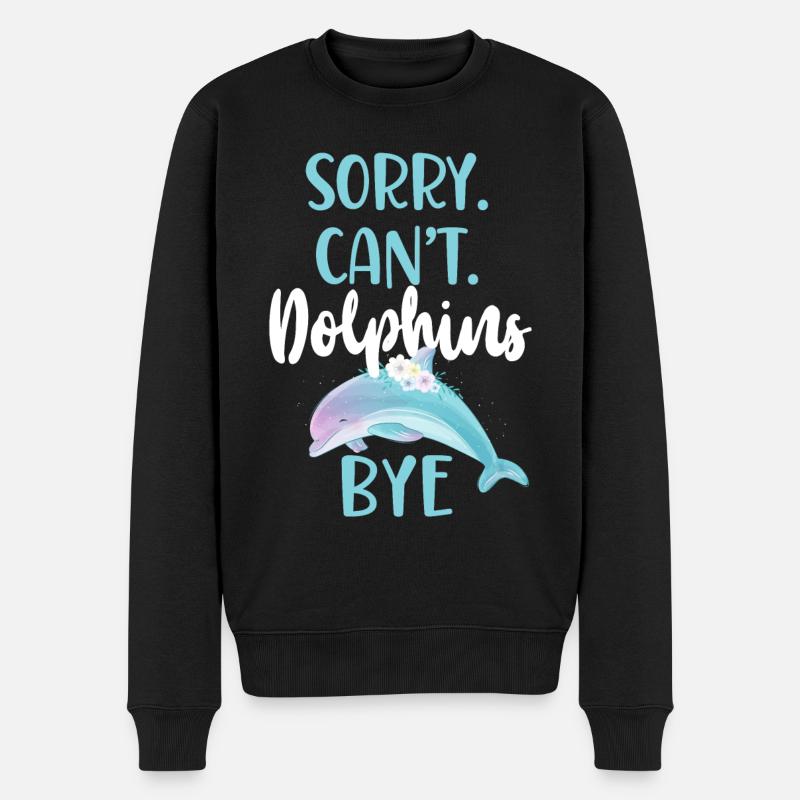 Dolphin : Désolé. Argot. Dauphins. - Pull Premium bio Homme - noir