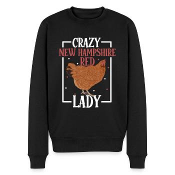 Crazy New Hampshire Lady - New Hampshire - Männer Premium Bio Pullover - Schwarz - Vorne - Nico (187cm)