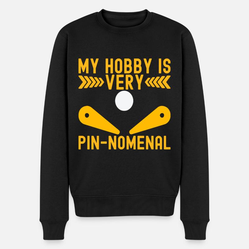 Pinball Flipper - Männer Premium Bio Pullover - Schwarz