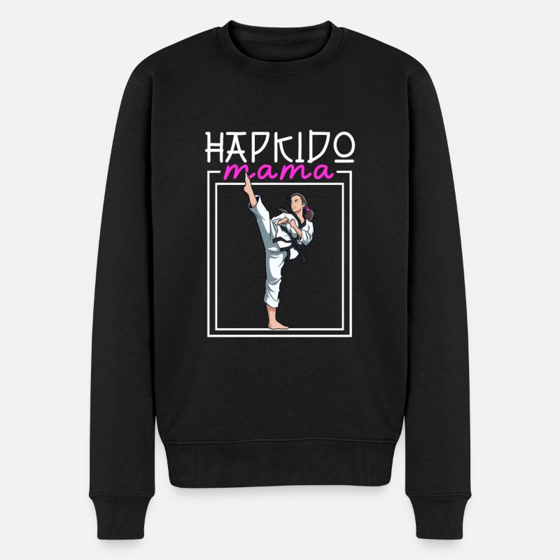 Maman Hapkido - Pull Premium bio Homme - noir