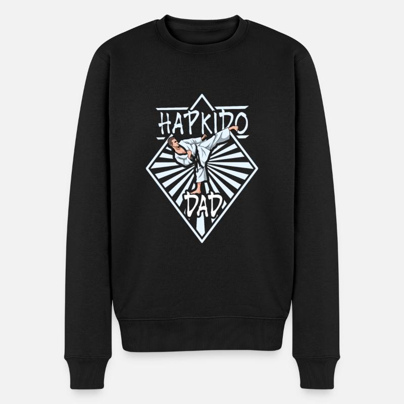 Hapkido Dad - Men's Premium Organic Jumper - black