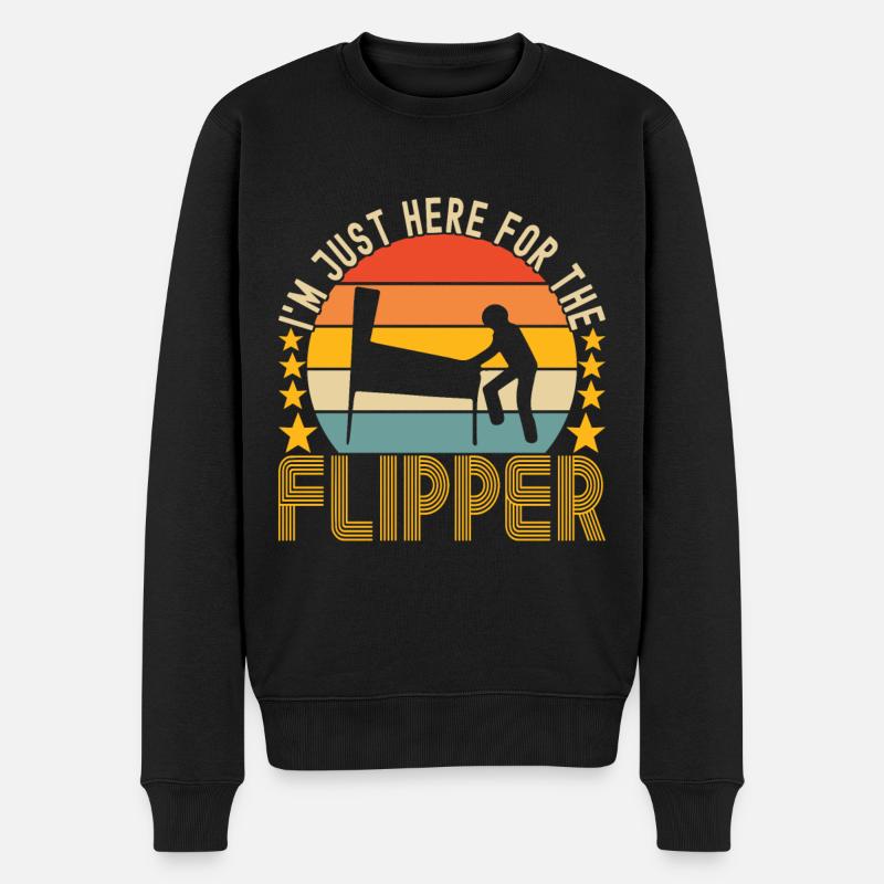 Pinball Flipper - Pull Premium bio Homme - noir