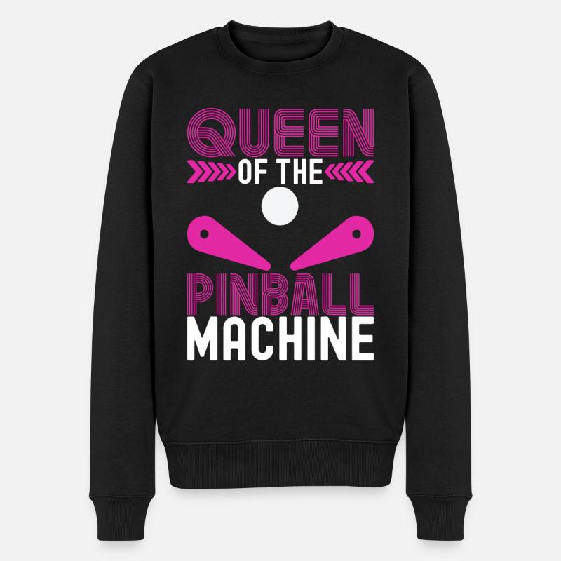 Pinball Flipper - Männer Premium Bio Pullover - Schwarz