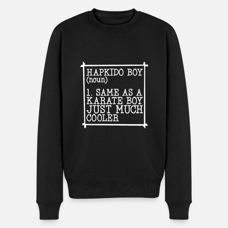 Garçon Hapkido - Pull Premium bio Homme - noir