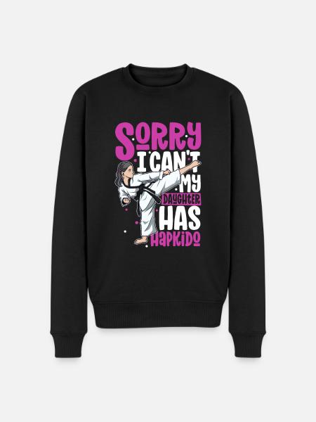 My daughter does Hapkido - Men's Premium Organic Jumper - black