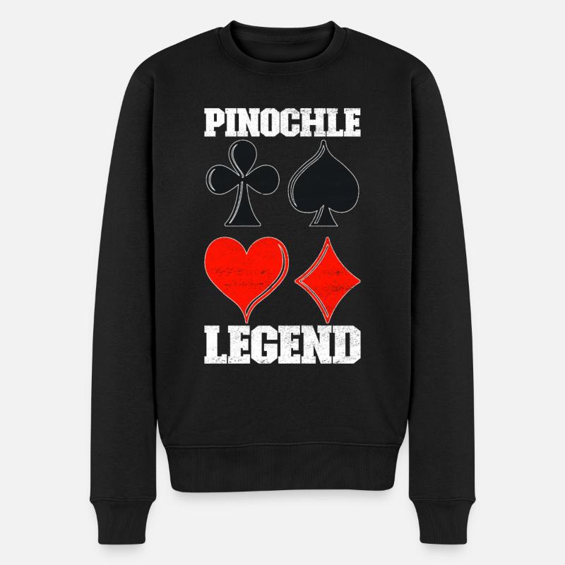 Jumelles Pinochle - Pull Premium bio Homme - noir