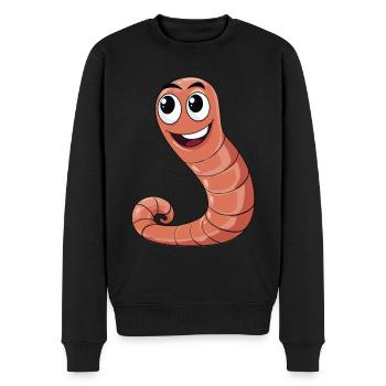 Ver de terre - Cultivateurs de vers - Compétences de ferme de vers - Pull Premium bio Homme - noir - Devant - Nico (187cm)