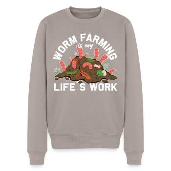 Ver de terre Ver Agriculture Vermicompost Ver - Pull Premium bio Homme - taupe - Devant - Nico (187cm)