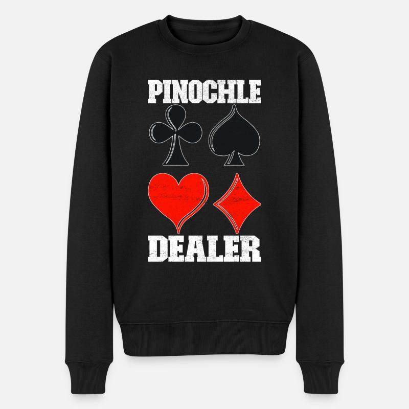 Jumelles Pinochle - Pull Premium bio Homme - noir