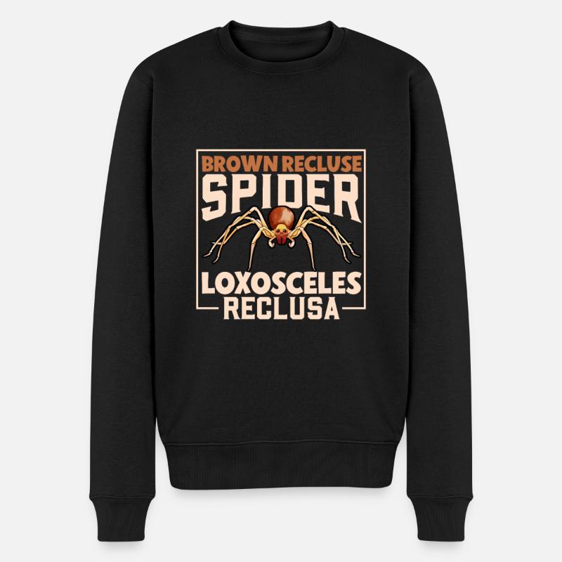 Brown Recluse Spider - Men's Premium Organic Jumper - black